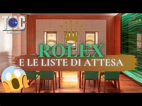 come funzionano le liste rolex|rolex sub wait list.